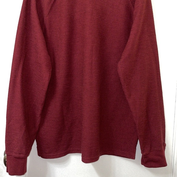 Goodfellow Men’s Maroon Long Sleeve Jersey Large EUC - Picture 8 of 9